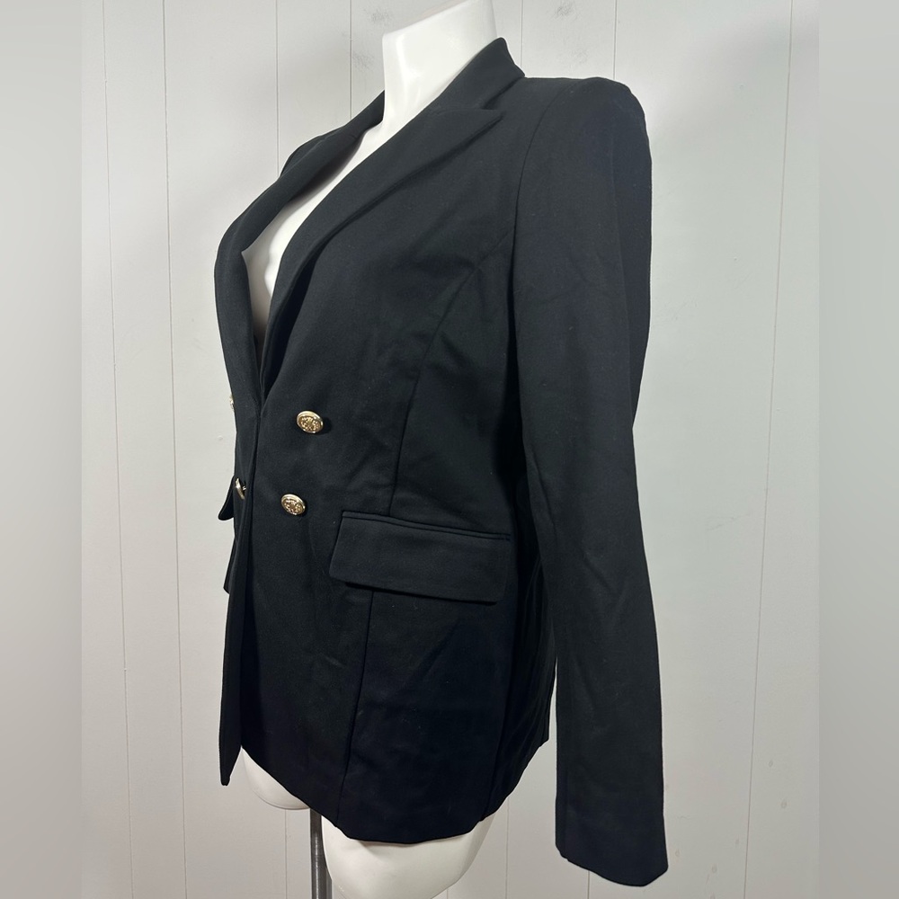 NWT Chicos Women’s Black Ponte Blazer Jacket  Career Size 2/US 12 - Picture 2 of 11